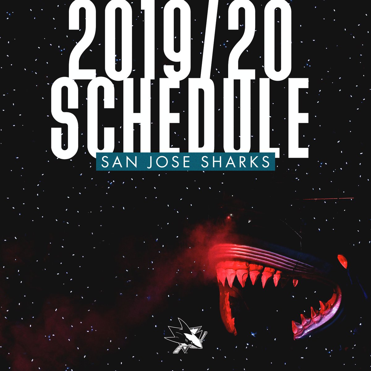 SanJoseSharks's tweet photo. Grab the aux cord. The 2019-20 San Jose Sharks schedule is now in playlist form. 

🎶: https://t.co/SBCD5jwx7d https://t.co/Myypgw6ThZ