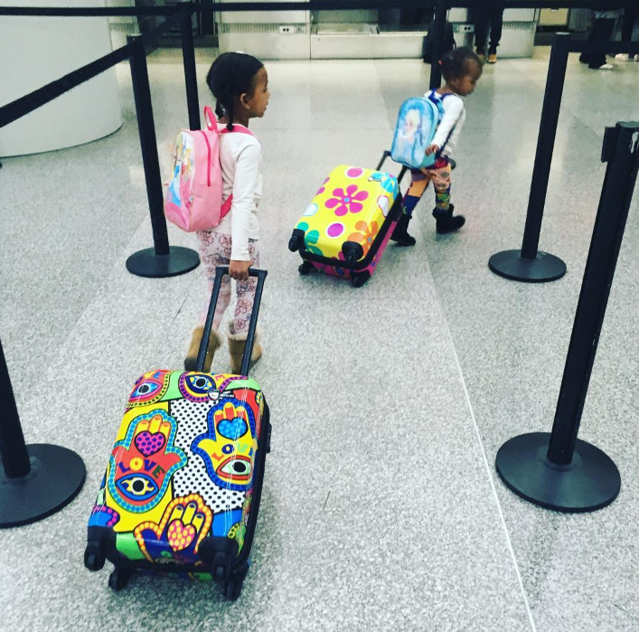 Kids with Mia Toro luggage