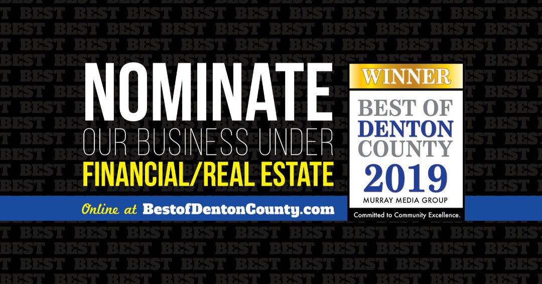 StateFarm96's tweet photo. We would love if you could nominate us for the Best of Denton County!  https://t.co/TfKrPHfljv
 *Resident’s Choice
 *Financial/Real Estate
*Insurance Agency &amp; Insurance Agent (Vote for both)
 *Name, Email, City, &amp; Nominee (Tammy Edwards State Farm in Flower Mound)
 *Submit https://t.co/KDT3cTU5FT