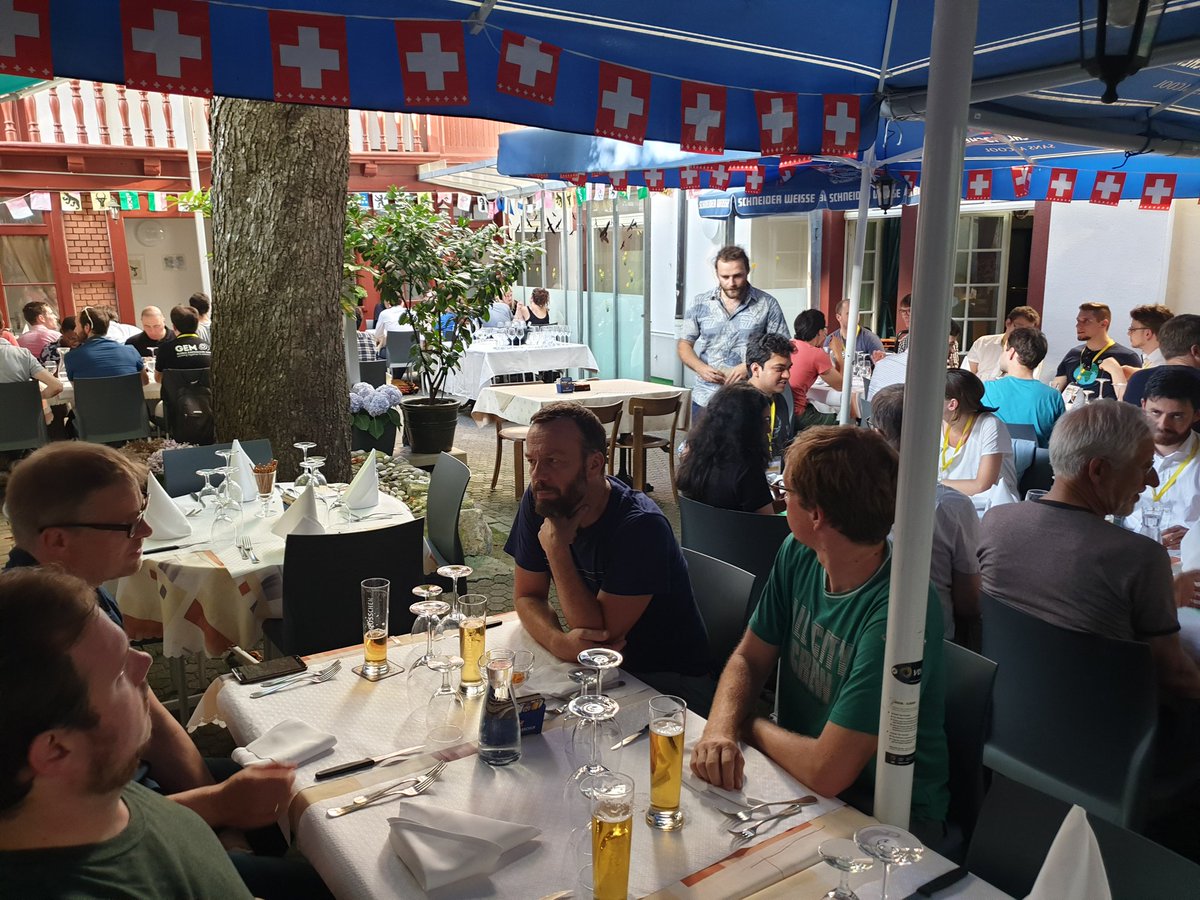 GeoPythonConf's tweet image. GeoPython conference dinner currently at #Rebhaus in #Basel 

#GeoPythonConf #Python #geospatial
