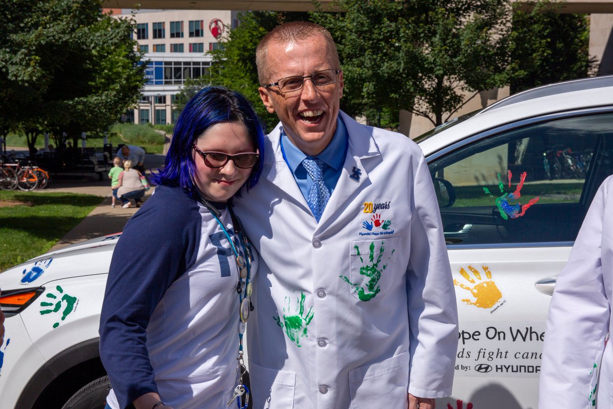 universityofky's tweet photo. Today, was another good day #FTK! 

The @UKDanceBlue clinic at @KCHKids was awarded the $100,000 @hopeonwheels Impact Award Grant!! 💙💛 https://t.co/xL9ABA6it7