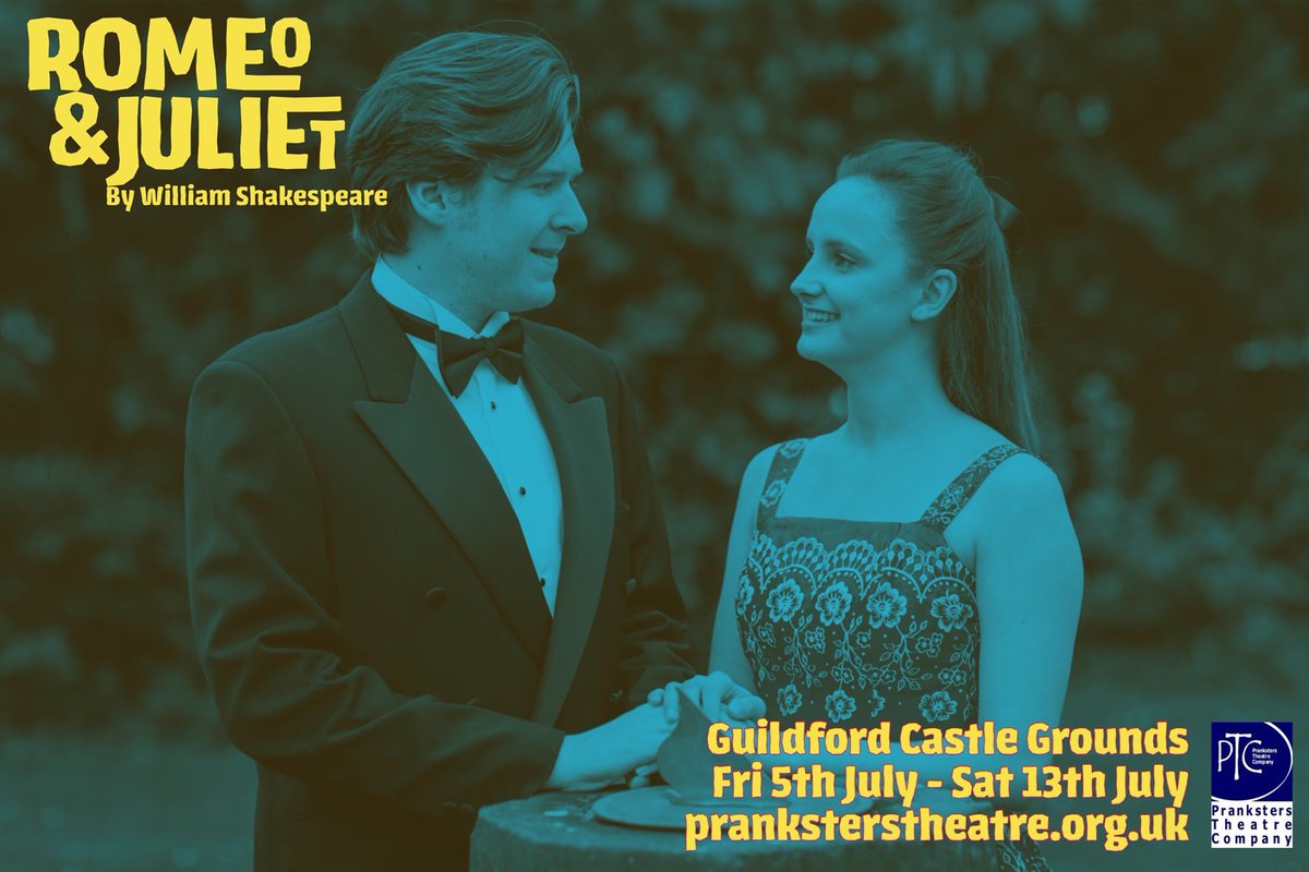 “My bounty is as boundless as the sea, my love as deep. The more I give to thee, the more I have, for both are infinite” - Juliet

ONLY 2 WEEKS until opening night of Romeo and Juliet with Guildford Pranksters 
Book now @GuildfordTIC <a href="/VisitSurrey/">Visit Surrey</a>