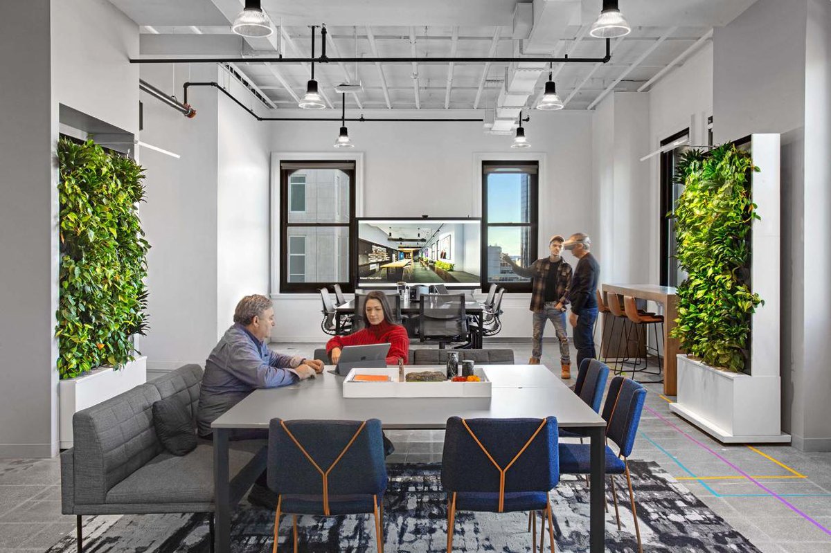 CCAMetro's tweet photo. Check out @mmoserassociate's new office! Recognized as the "coolest collaboration space" of 2019 by @CrainsNewYork, this innovative workplace features superb work from #Union carpenters and contractors. @CarpentersNyc and Nationwide Furniture Installers are #BuildingNewYorksBest https://t.co/JmwHSYByWE
