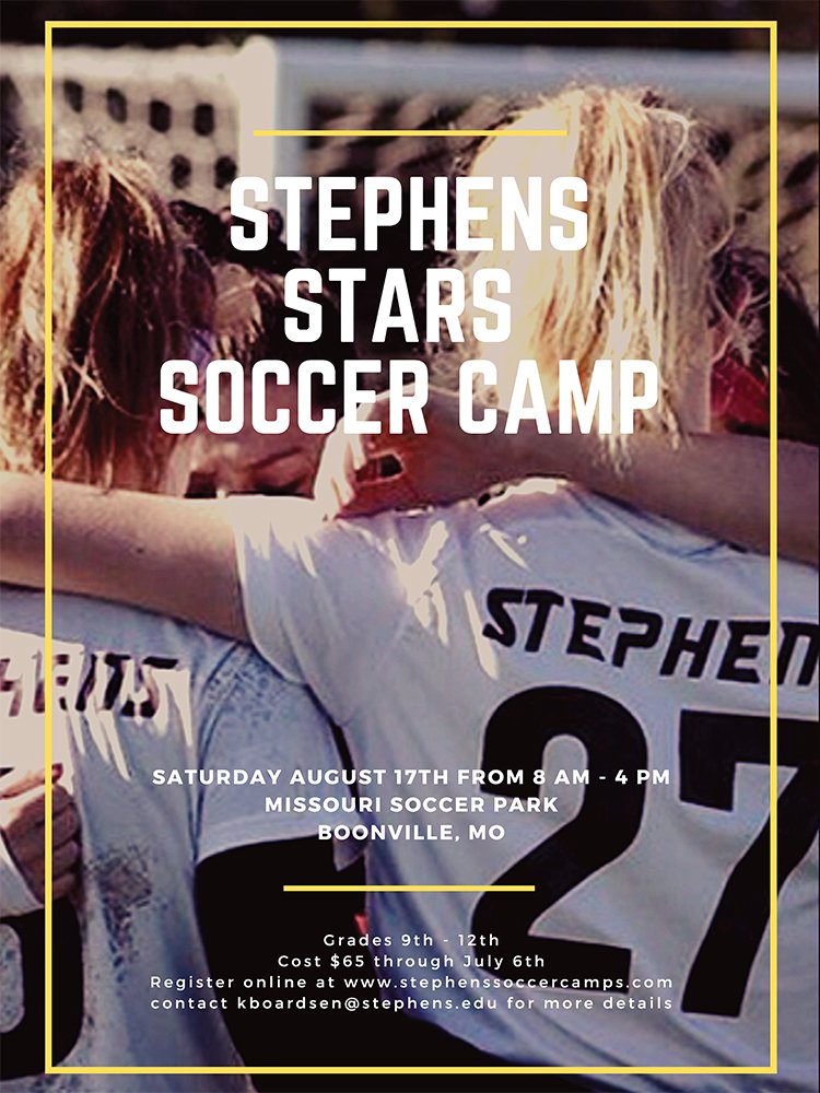 StephensWSOC's tweet image. Join #StephensStars at the 2019 Summer Prospect Camp!

Information 👉 stephenssoccercamps.com/stars-soccer-c… …
Registration 👉 register.ryzer.com/camp.cfm?sport… …

#AMCWSoccer