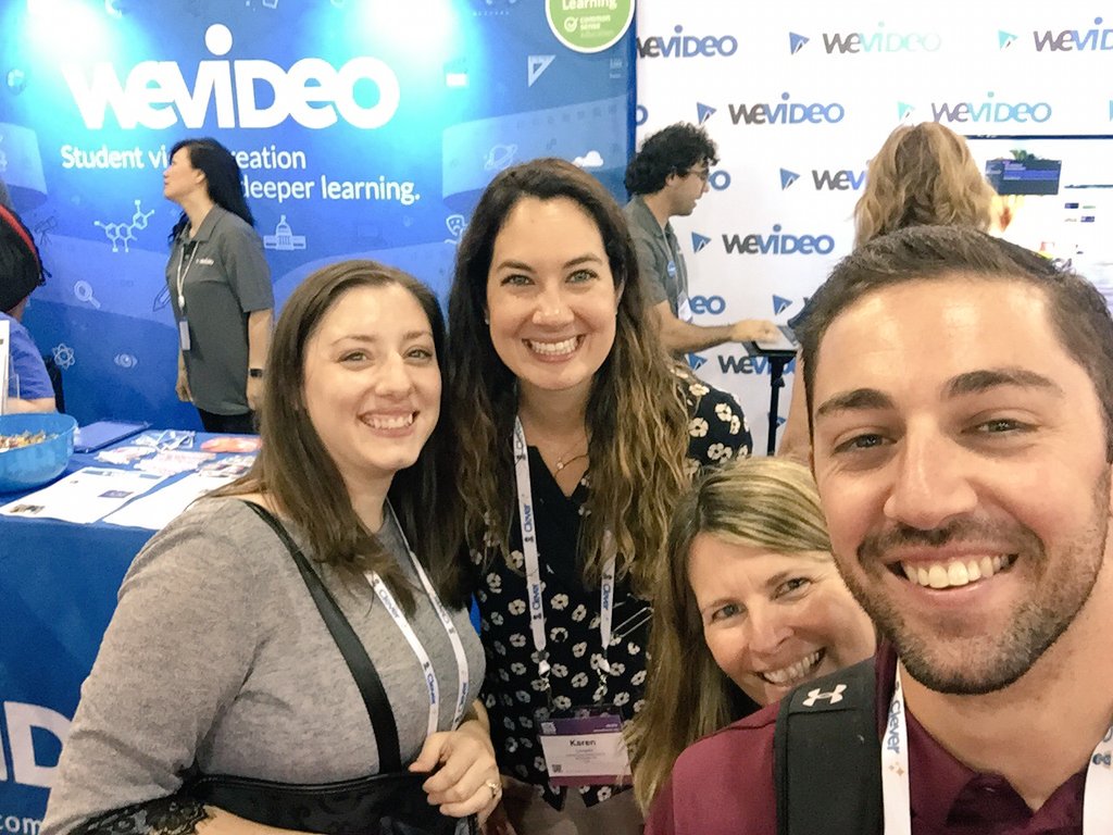 HallmanCBSD's tweet photo. What?! A more student-friendly side to @WeVideo?! #gamechanger! Ss can now "turn-in" assignments with a click of a button! Ts have access to view all in the class! #ISTE19 #cbiste19 https://t.co/YIewiYjcGG
