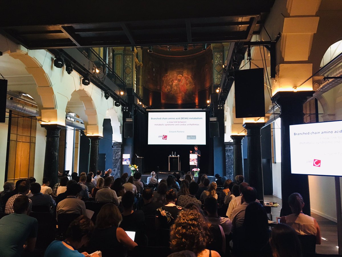 CarolRemme's tweet photo. @VincentPortero presenting our #BCAA #arrhythmia project at the Society for Heart and Vascular Metabolism #SHVM2019 meeting in Amsterdam. Great presentation at a very interesting meeting! #basicEP https://t.co/iHaz8NqheV