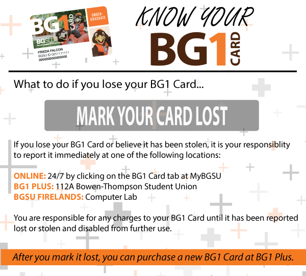BG1Plus's tweet photo. We hope you don't lose your BG1 card, but if you do mark your card lost! https://t.co/fwNasWAklr