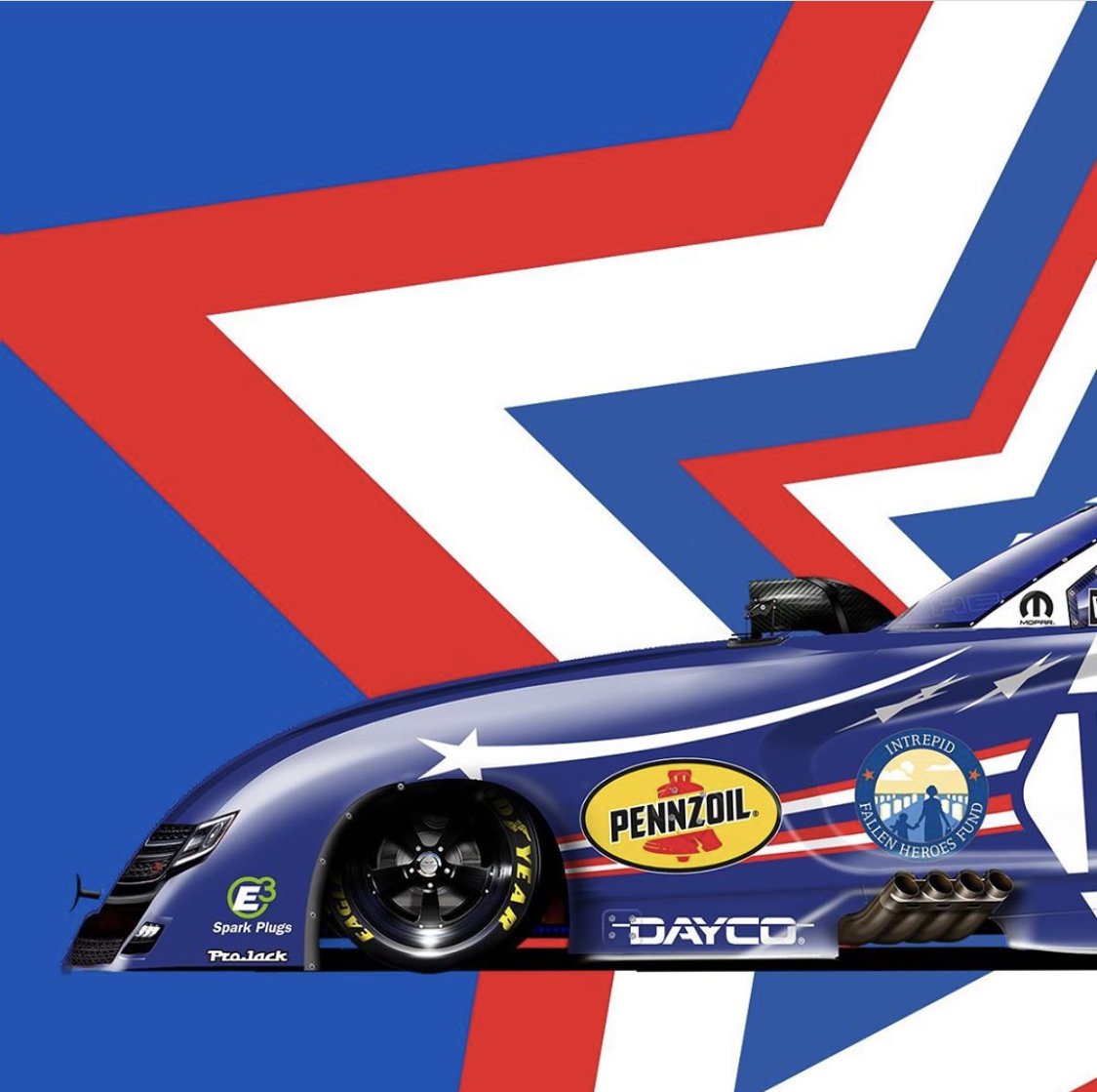 shoeracing's tweet photo. We're excited to kick off #NAPAMilitaryMonth with a special livery at #NewEnglandNats! 🇺🇸
Check out @RonCapps28 and the @NAPAKnowHow team's full Funny Car scheme here 👉 https://t.co/EKpSBxtY93 https://t.co/cRLs0ykMf1