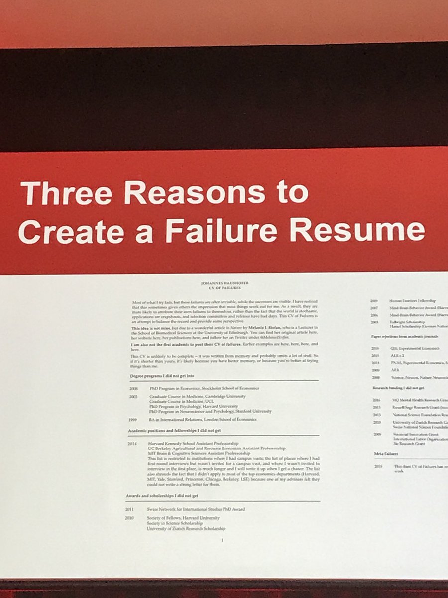 Love the idea of creating a resume of failure! A great way to encourage and inspire others to share and develop new and risky ideas. #HXVsummit