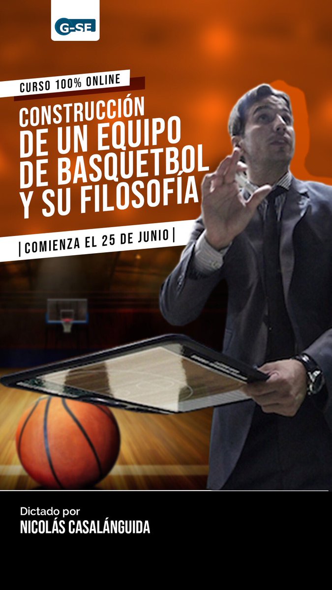 Si entrenas o enseñas básquetbol y deseas actualizar tus conocimientos, te presentamos junto a <a href="/gsesocial/">G-SE</a> un curso online.
Conferencias en vivo, material en video, trato personalizado y foro de alumnos.
Más info: bit.ly/2EIYXjm