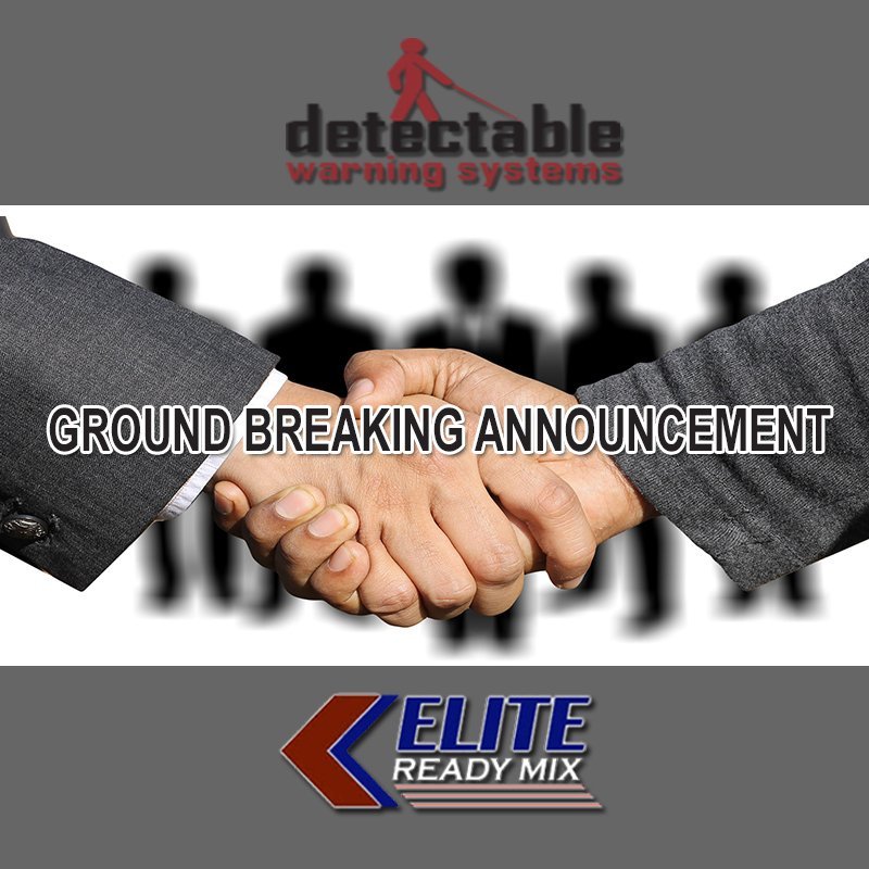 detectable_warn's tweet photo. Excited for the future of this partnership! #ADA #ADACompliance RT @EliteReadyMix Detectable Warning Systems has made Elite Building Materials the Northern California distributor of #Alertcast truncated domes. https://t.co/UPS48c9XXG