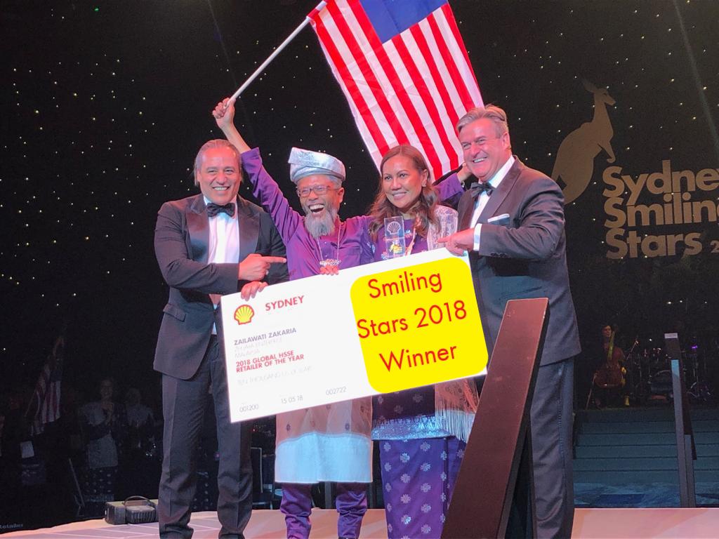 Our <a href="/Shell/">Shell</a> Retail Global HSSE Retailer of the year award goes to Zailawati Zakaria from <a href="/ShellMalaysia/">Shell Malaysia</a> She implemented a number of waste reduction initiatives in her Shell Station and also within the community.  A true sustainability ambassador! #SmilingStars