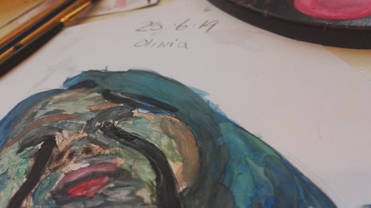 DatLady2's tweet image. Made a new painting of @billieeilish it sucks tho. I DONT MEAN BILLIE EILISH! This took a REAL while.