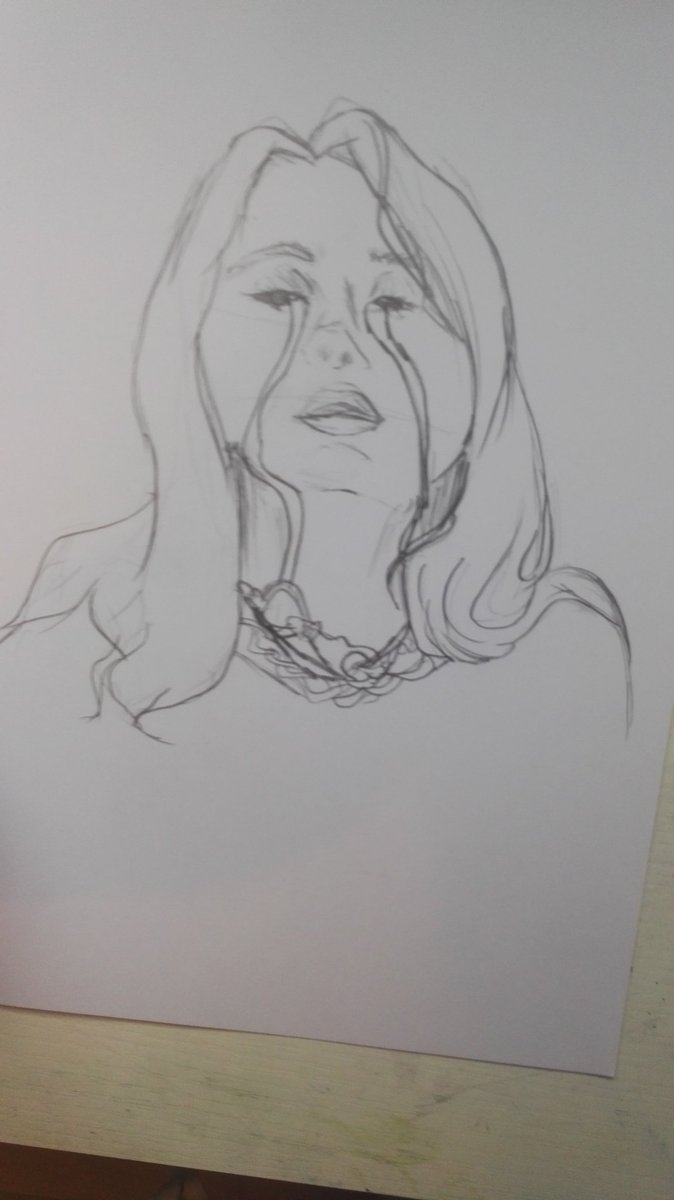 DatLady2's tweet image. Made a new painting of @billieeilish it sucks tho. I DONT MEAN BILLIE EILISH! This took a REAL while.