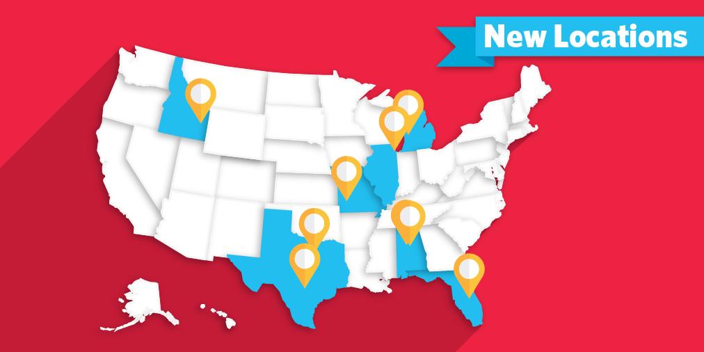 blipbillboards's tweet photo. Have you thought, “I wish Blip had more locations”? You’re in luck! Here are our latest #NewGeos locations:
Chicago, IL
San Antonio, TX
Orlando, FL
Grand Rapid, MI
Arlington, TX
Springfield, MO
Birmingham, AL
Idaho Falls, ID
Bessemer, AL
Where do you want us to go next? https://t.co/hAZptxnwWo