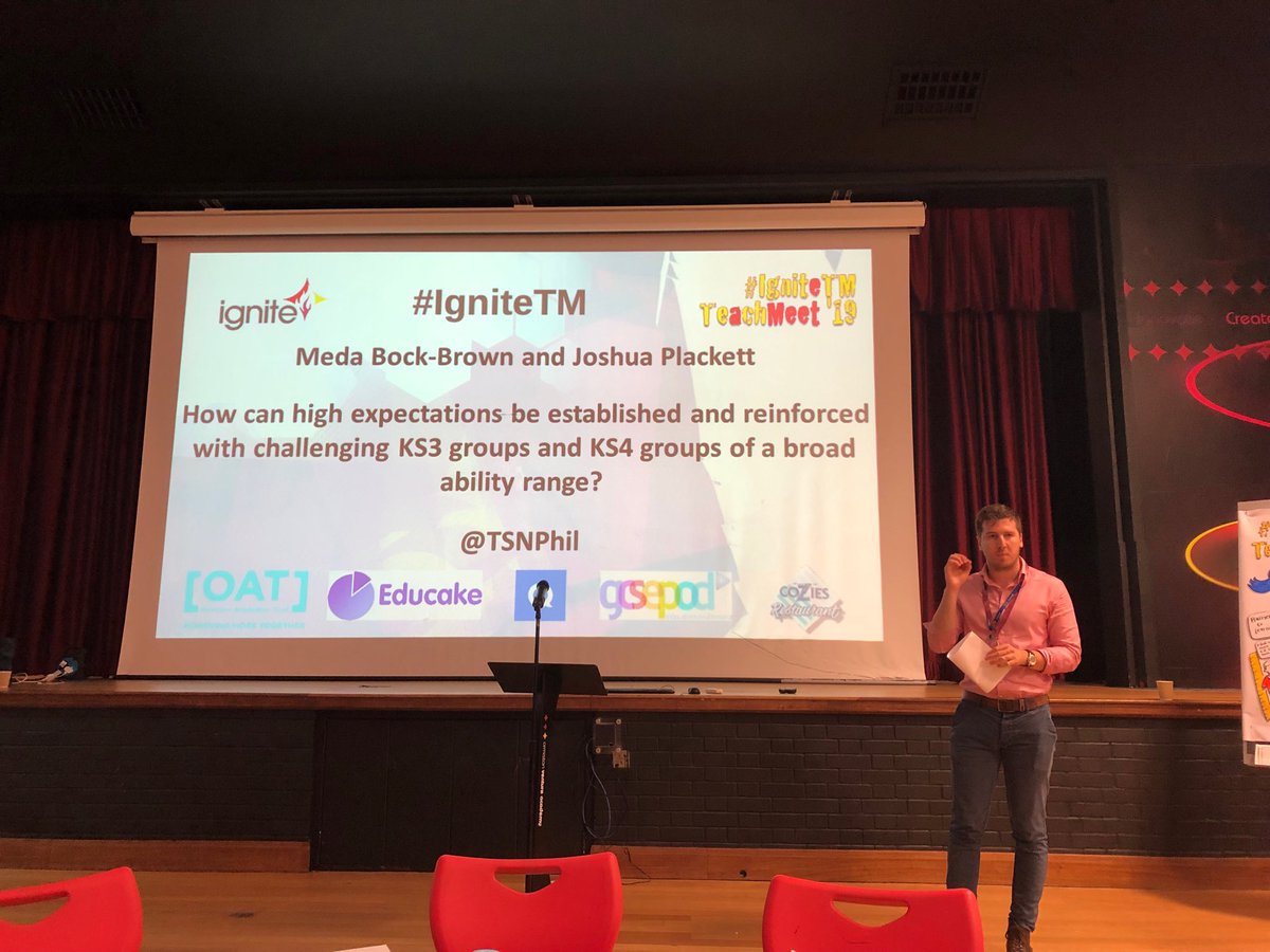 Ignite_TSA's tweet photo. How can high expectations be established and reinforced with challenge in KS3 and KS4 groups with a broad ability range? @cns_school #igniteTM https://t.co/VDl2WSVr6h