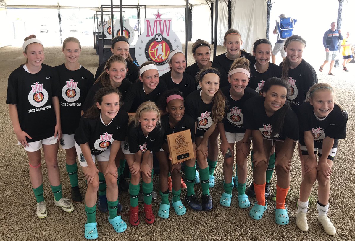 SLSGECNLGirls's tweet photo. Congratulations to the @SLSGMOECNL  2006’s on a good start at the #ECNLPlayoffs and their conference title. 
#ChampionTees #MTAG💢 https://t.co/dRdAQ3Zayg