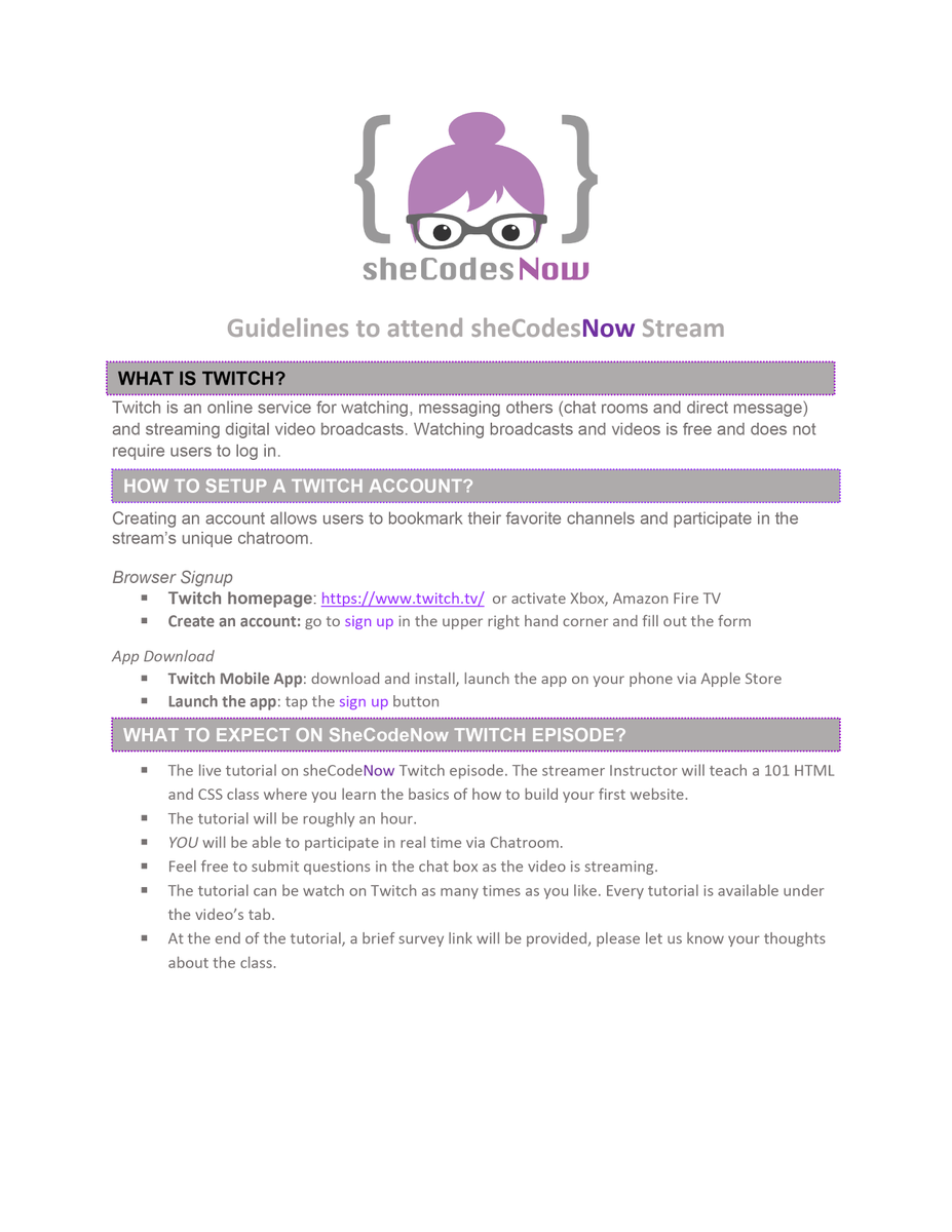 sixfiguretech's tweet photo. 🥳 Change is coming to #sheCodesNow 👩‍💻 
Now we will have our workshops 💻 on @Twitch! 
⭐️➡️➡️Here are the instructions if you’re curious about our stream!
🙆‍♀️🙆‍♀️Or you can follow our channel https://t.co/0xPbDbs6KB https://t.co/0TYOpacmpn