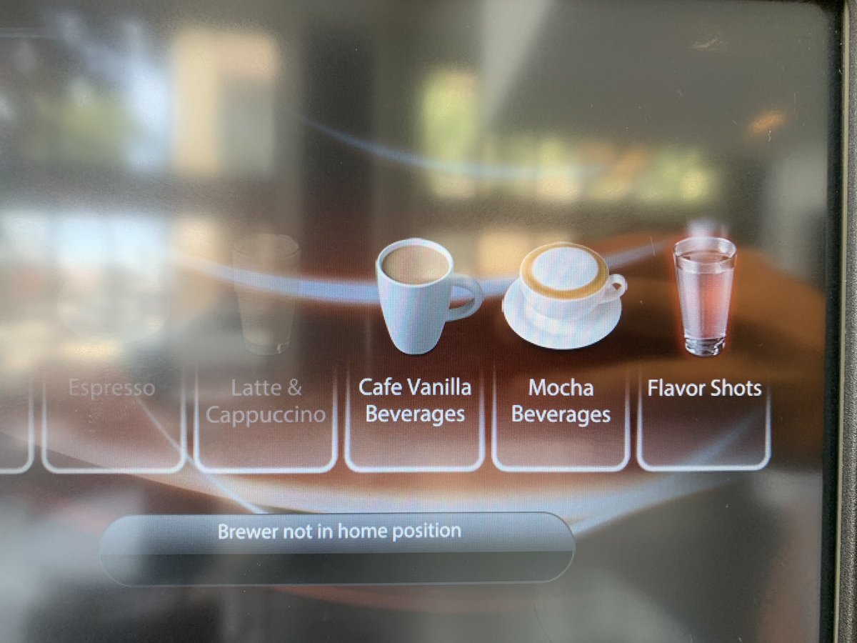 Coffee brewer broken.