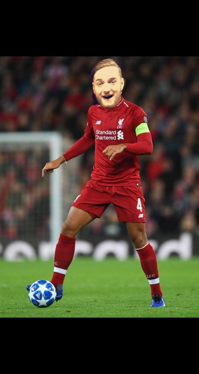 A picture of our Virgil Van Dave on the ball Monday evening...