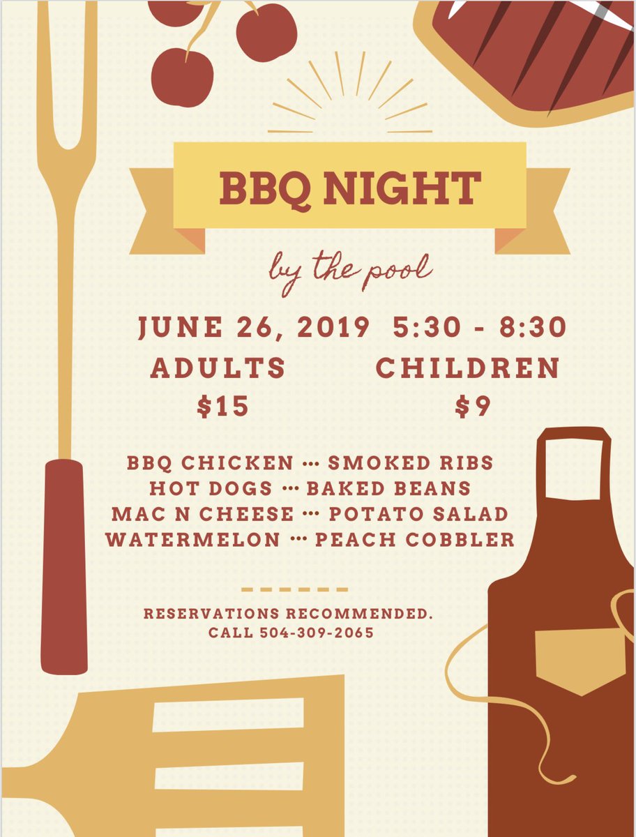 CafeHopeNOLA's tweet photo. It’s hot. 🔥 Kids out for summer 🤪 This Wednesday night, skip making dinner and join us by the pool 💦 Fun, food, community support! https://t.co/WPZAG5kuIJ