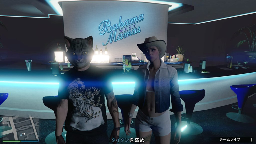 夜神 刹那 仲良しフレさんと まったり物件巡りの旅 ﾉﾉﾞ ﾊﾟﾁﾊﾟﾁ 2つ目は バハマ ママス 外観も良い感じの ナイトクラブだけど 中に入って更に感動 ﾟ ﾟ ﾟ お店の中がちゃんと作り込まれてて 外観同様かなり素敵なナイトクラブだった