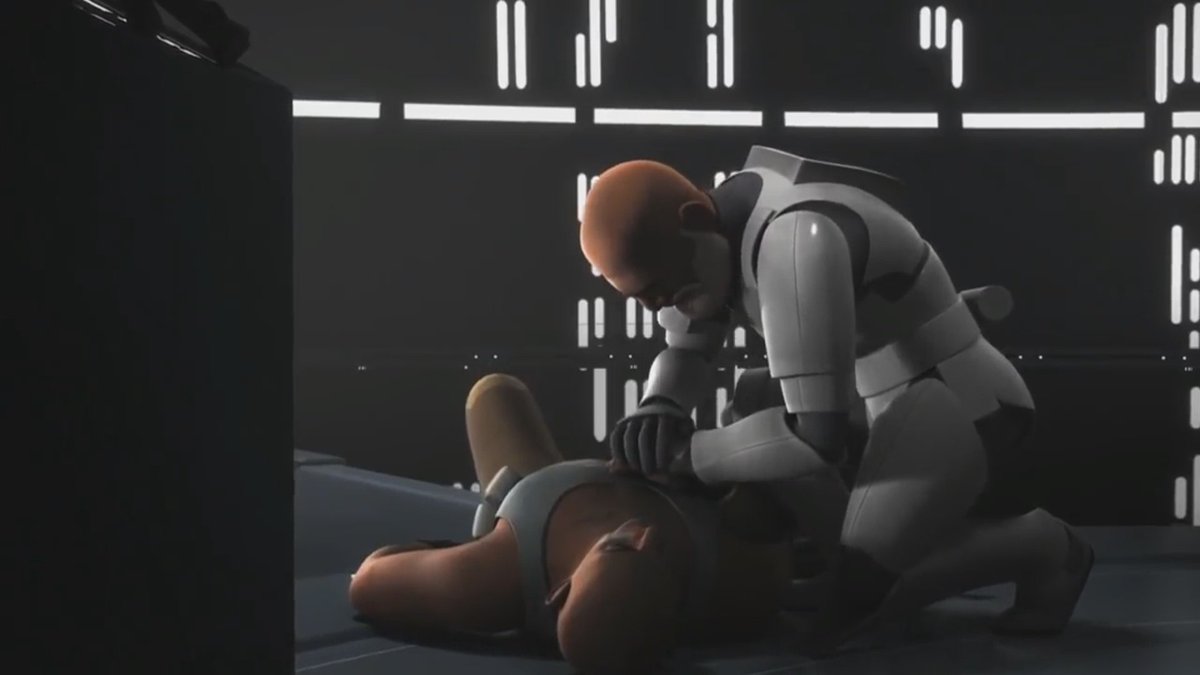 Speaking of loss, Rex has lost SO many of whom he considered family. Denal, Hevy, Hardcase, Tup, Echo, Fives. He thought Ahsoka was DEAD after Malachore, he never knew what happened to Anakin as far as we know. He even lost Gregor. All he really had left from the war was Wolffe.