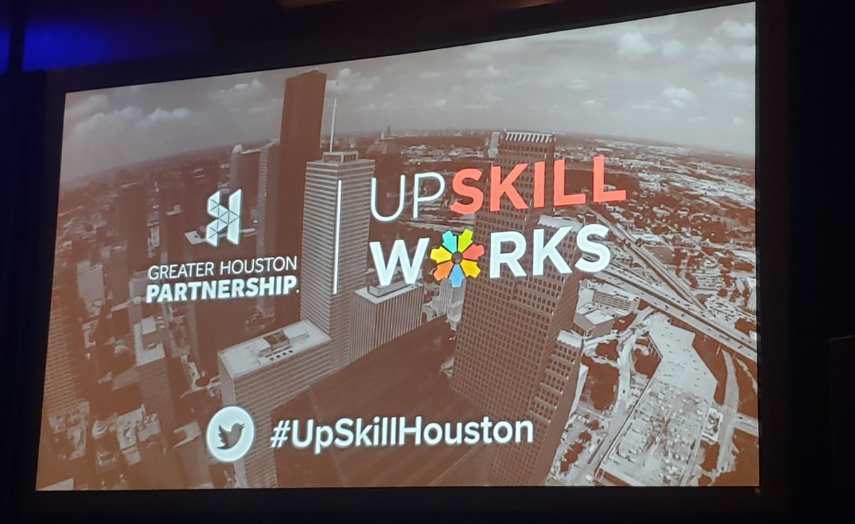 GilbaneTexas's tweet photo. Our team enjoyed celebrating the 5th anniversary of @UpSkillHouston at their 2nd annual UpSkill Works conference today. #UpSkillWorks https://t.co/MdZ2d71tRR