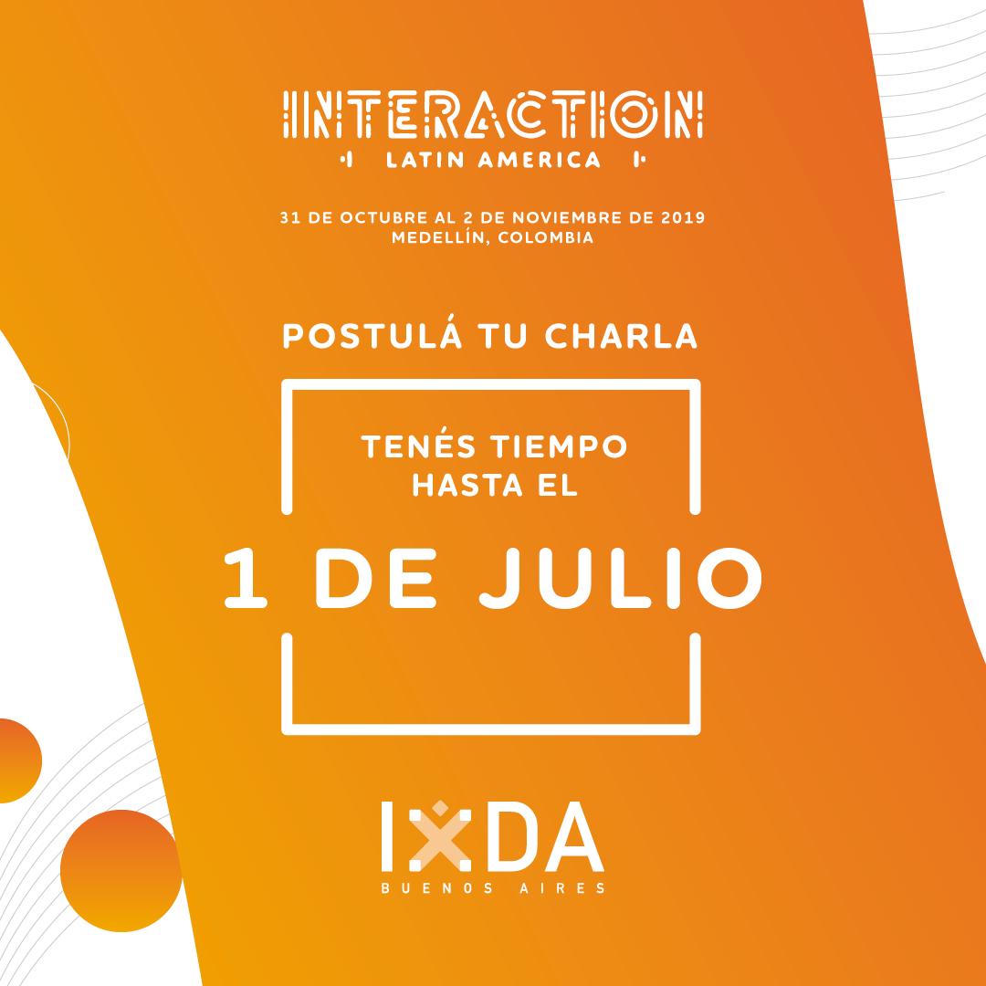 😍¡Participá en #ILA2019 como speaker! Hasta el 1/7 podés postularte.
+Info en bit.ly/Compartíconoci…     

#ILA19MED #UX #IxDAMed #ILA19 #Interaction #Convergencia #CallForPapers #CommunityTalks #ixda #experienciadeusuario #userexperience #interactiondesign #comunidadux #ixdaba