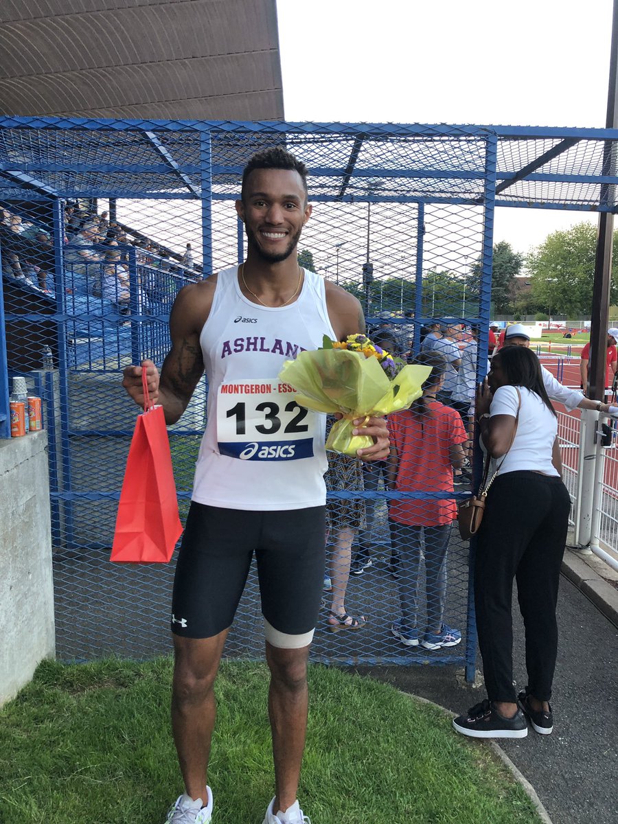 MylesPringle's tweet photo. I am happy to say that I won my second race in Europe this evening. I ran a season best time of 45.39, right under my personal best! Thank you @ESMontgeron for having me! It was a great time and had great competition! https://t.co/cFZzcctUlA