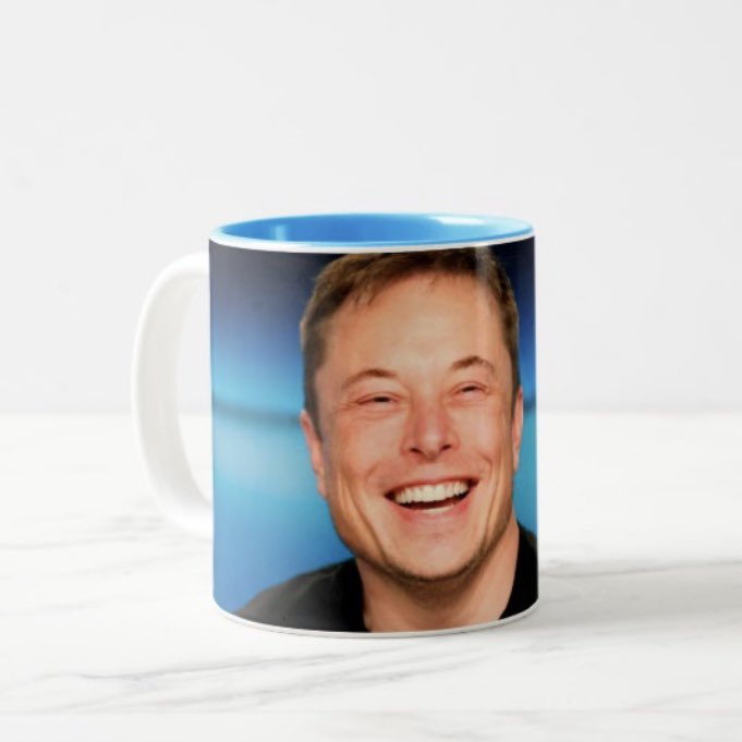 RachelHorst25's tweet photo. @elonmusk so my friend thinks you’re the bees knees and you share a birthday, happy early birthday! Can I have your permission to make her this mug? Most places won’t allow without permission. https://t.co/cgiL98BPI2