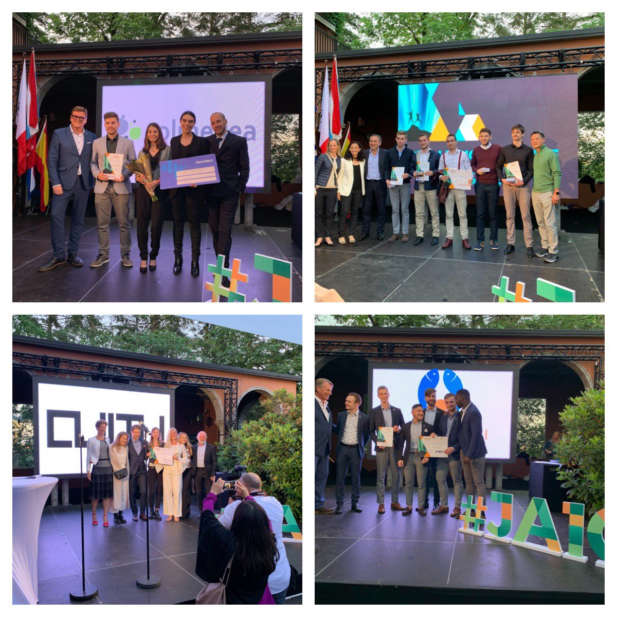 And the winners of the signature awards are: Cuitu, Solemeyea, Bevine og Artifish! Finland, Greece, Bulgaria and Norway! 

Soon the overall winner, 3rd, 2nd and 1st place coming! #JAEEC19 @UE_Norge <a href="/JA_Europe/">JA Europe</a>
