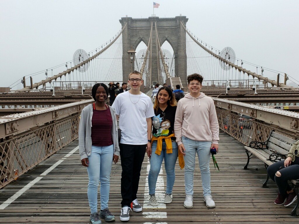 miltonhershey's tweet photo. Last week, these four Milton Hershey School students attended The @HersheyCompany's Makers of Good Summit in NYC! It was an event created by teens for teens with the goal of creating more empathetic and inclusive communities. Together we #Stand4Good. #MHSPowerofOne https://t.co/WmUowucBKo