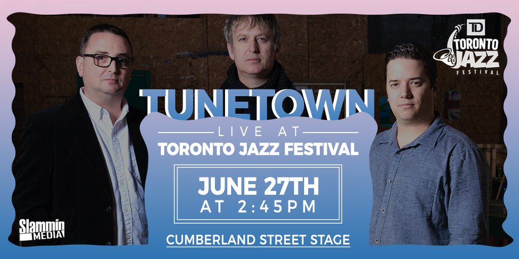 On Thursday, June 27th we will be playing on the Cumberland Street Stage, as part of the @TorontoJazzFest 🎷🎷🎷

The show starts at 2:45 pm! See you all there! 

#JazzFest #Toronto #TOJazzFest2019 #TDMusic #saxophone #JazzBand #Trio #TuneTown