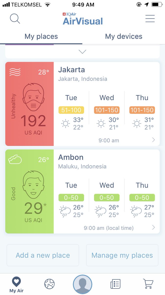 Apa sih artinya? Monmaap gw lupa siapa yg post, salah 1 follower Masna post ini. Bandingin sama Ambon deh.
#polusiudarajakartaBAHAYA