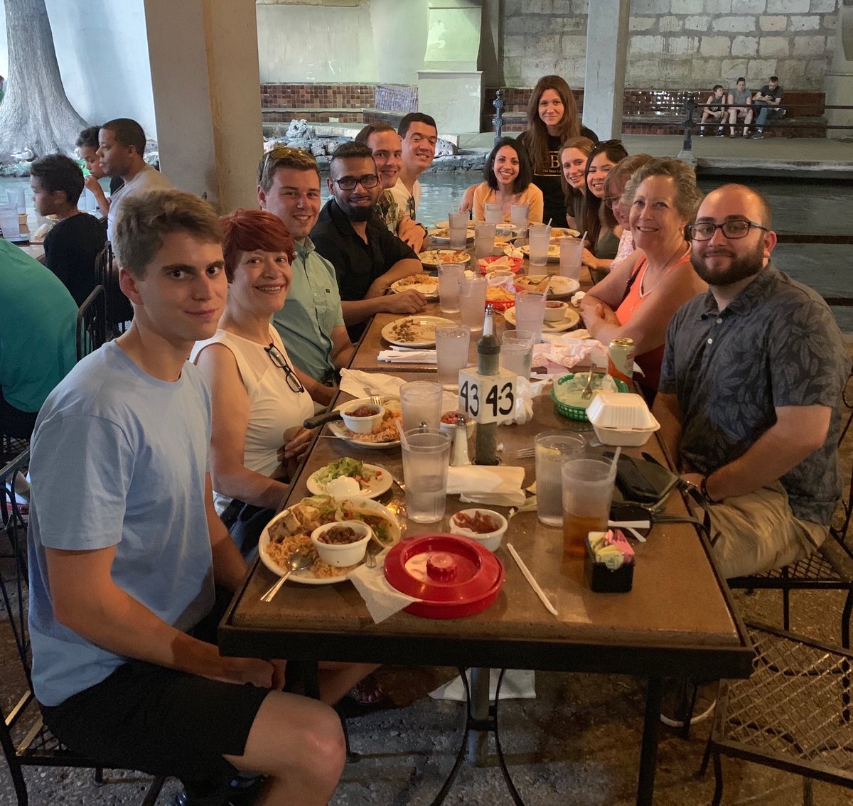 ASquared8's tweet photo. Pennsylvania PBL enjoying Tex Mex in San Antonio #nlc2019 https://t.co/uMVnK7Jw3n
