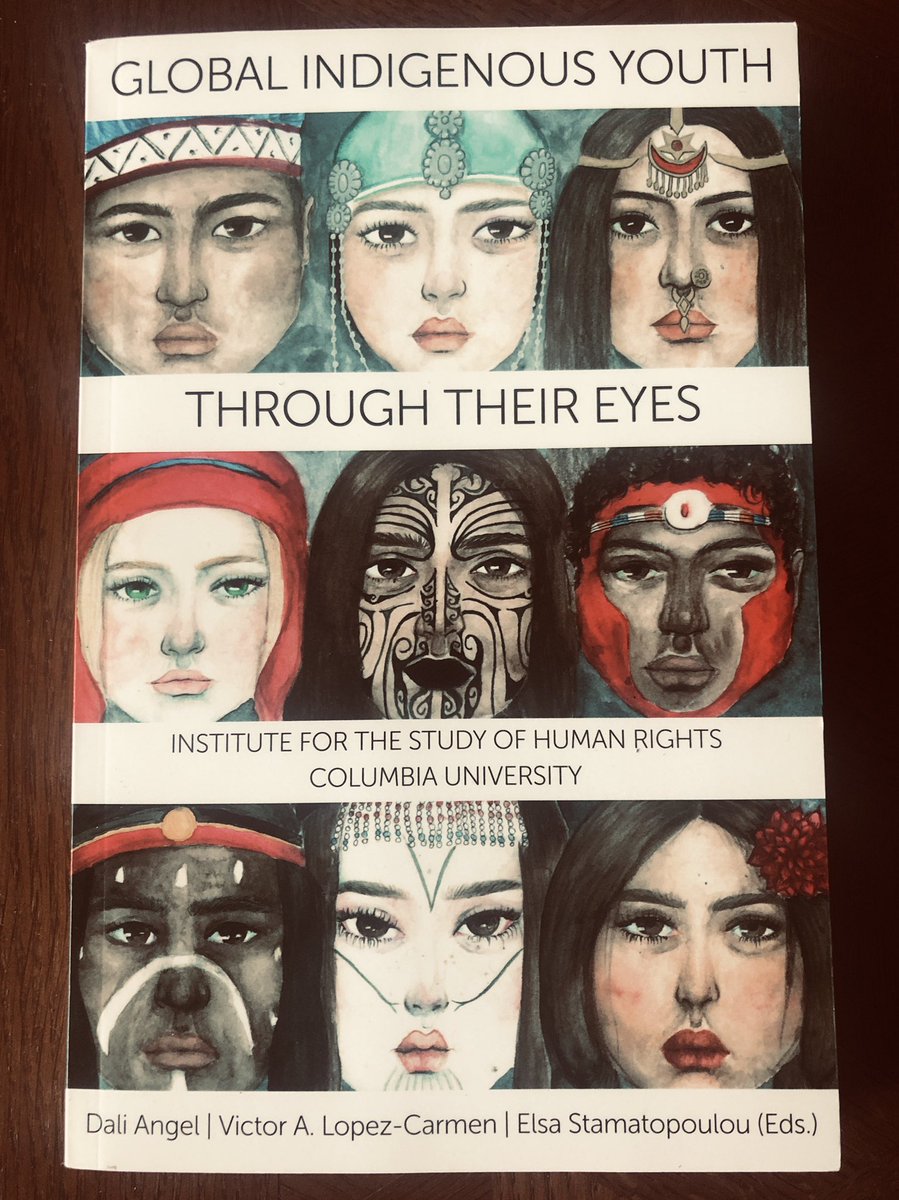 HalliwellShayna's tweet photo. Grateful to be asked to contribute for the 3rd yr to this series on #IndigenousRights at the Institute for the Study of #HumanRights at @Columbia University. This year the book was written entirely by members of UN Global Indigenous #Youth Caucus @UNGIYC https://t.co/jPJ1D22CVN https://t.co/kP0jij7cl5