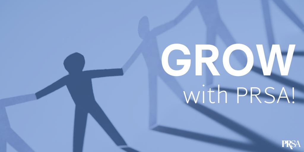 PRSA's tweet photo. Grow your career with a PRSA membership this summer! Use offer code GROW19 to receive a $25 Amazon gift card! Some exclusions apply. Join today, #PRPros >> https://t.co/DAE4NIeqAo https://t.co/oAP40xkwm2