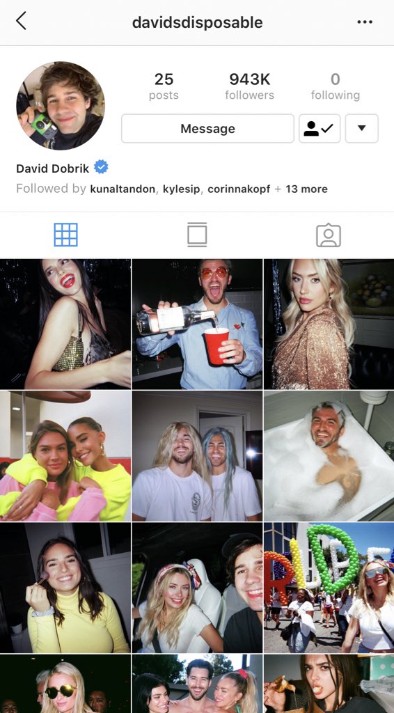 Blake Robbins On Twitter Inspiration For This Tweet Daviddobrik Recently Launched An Instagram Page For His Disposable Camera
