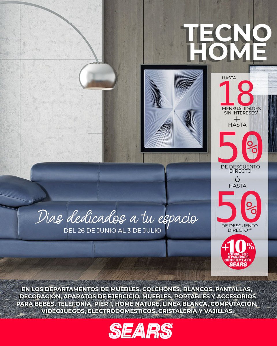 searsmexico's tweet photo. Dale a tu hogar ese toque único que tanto has buscado con esta súper promoción que tenemos para ti. #TecnoHome

Da clic aquí para más información 👉 https://t.co/ZaeyRZ8t16 https://t.co/3toU6004JM