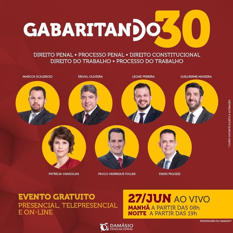 damasioaracatub's tweet photo. Evento imperdível para quem está se preparando para a prova da OAB de domingo.
.
Um passo de cada vez, e o evento da vez é o "gabaritando 30".
.
Inscrições: (18) 99141-8872 (whats). Estamos no @aracatubashopp
#araçatuba #ExamedeOrdem #oab #aracatuba #aprovação #gabaritando30 https://t.co/Rk2DVHGXI6