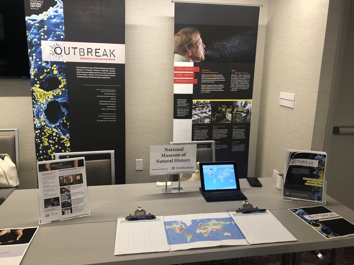 KerriKnowsHstry's tweet photo. Showing @SIAffiliates our DIY program from @NMNH two free print-on-demand exhibits available now #outbreakDIY #digitDIY https://t.co/YU5xiAcgLC