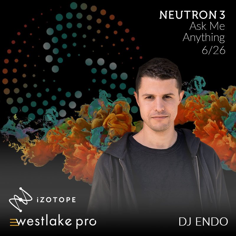 Only 1 Day left until our <a href="/iZotopeInc/">iZotope</a> Neutron 3 AMA with <a href="/DJEndoLive/">ENDO</a>. Submit questions by replying to this tweet or tune in tomorrow at 4 pm to ask him personally!

#askmeanything #musicproducerlife #audioengineers #mixandmaster