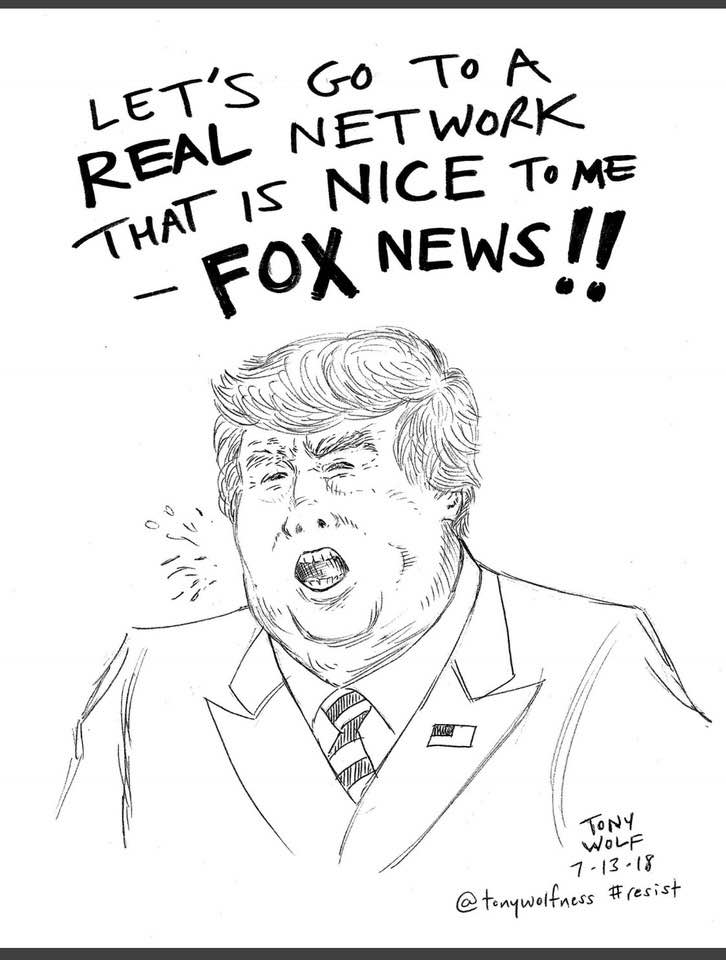 tonywolfness's tweet photo. @TheAmadisKay @W7VOA @WhiteHouse @OMAROSA @TheJusticeDept Trump is a real danger to our nation and to the fundamental integrity of our society - protest art by me #resist #ImpeachmentInquiryNow #resistinjustice #ResistLies #TheResistance #LiarInChief #freepress #realjournalism #journaliwsm Trump quotes Stalin, Hitler & Nixon to attack https://t.co/RV34GQxwnr