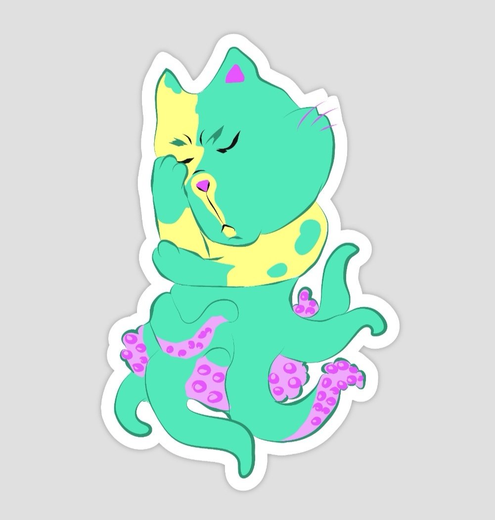 Kirikia's tweet photo. facepalm sticker (version N1) 🤦♀️
#matrixdotorg #sputnikmessenger #sticker #octocat #messenger #illustration #facepalm
https://t.co/CExo95DwfD https://t.co/sNKPngZThA