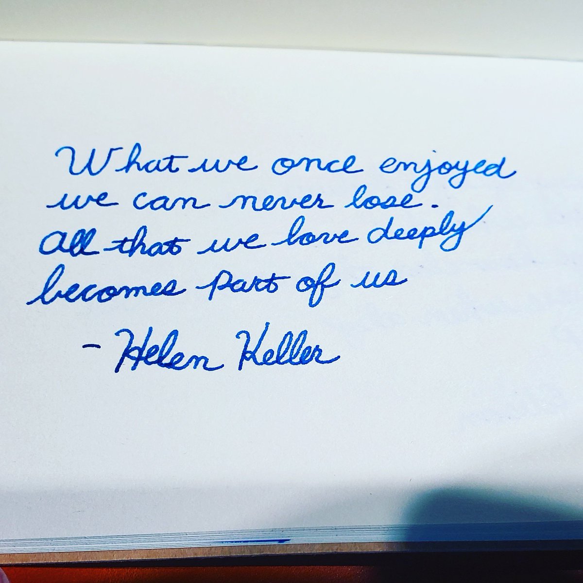 GentlemanRevie1's tweet photo. I love quotes by Helen Keller
#helenkeller #helenkellerquotes #helenkellerquote #insightful #insightfulquotes #insightfulthoughts #enjoyment #enjoyments #enjoy #enjoylife #enjoyyourself #enjoythelittlethings #enjoythejourney #enjoyinglife #enjoyyourlife #loveit #loved #becoming https://t.co/3o7xoSNczK