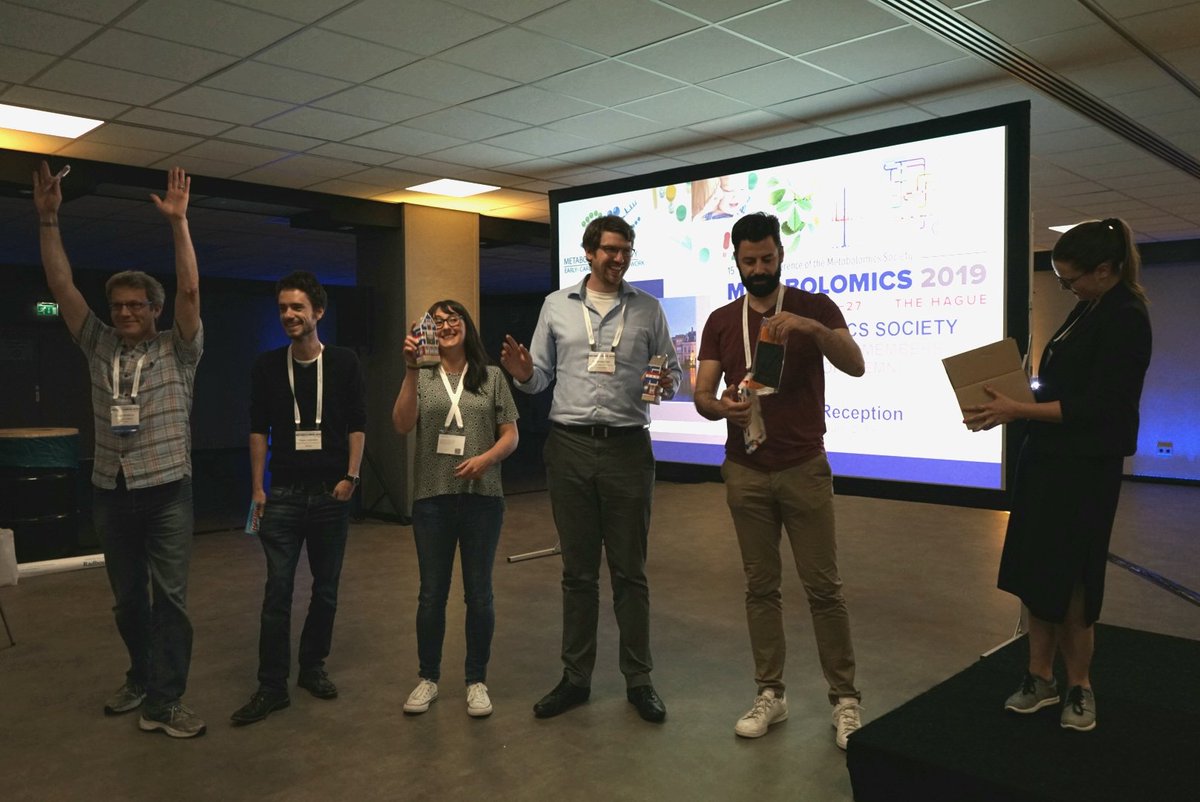 DaraDaygon's tweet photo. Had a blast at the EMN Reception tonight! And here are the winners of tonight's trivia quiz! #EMN #metsoc2019 @EMN_MetSoc https://t.co/L8YwDtPN4M