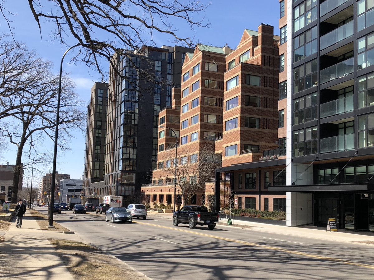 Sloan Plaza Condominiums (1987) /// Hobbs + Black partner Richard Black lived in one of the suites in Sloan Plaza, which was one of the first successful luxury condo developments in downtown Ann Arbor.