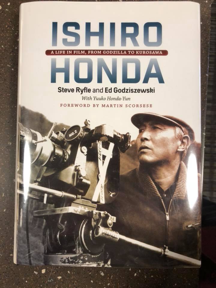 Chabot_Library's tweet photo. Enjoy Godzilla King of the Monsters? Stop by &amp; borrow @SteveRyfle biography of Ishiro Honda, director of the 1st Godzilla film. Compelling look at a giant of Japanese Cinema.  Foreward by Scorcese!

#godzilla #ishirohonda #steveryfle #kaiju #mothra #rodan #ghidorah #scorcese https://t.co/WJVRwG4309