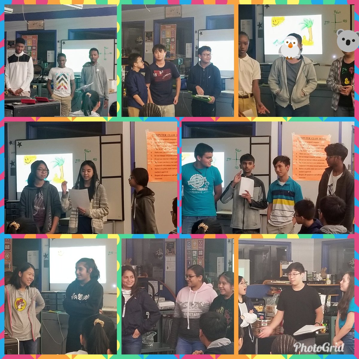 SokolikKatie's tweet image. Life changing experiences. Preparing future leaders. That&apos;s what we do in @AliefISD. @KilloughEagles #AliefCodingCamp Ss presenting their app proposals like pros to the group. Look out world! #EveryoneCanCreate #EveryoneCanCode #ForTheLoveOfLearning @dcronin2a @kmscate @AliefTech